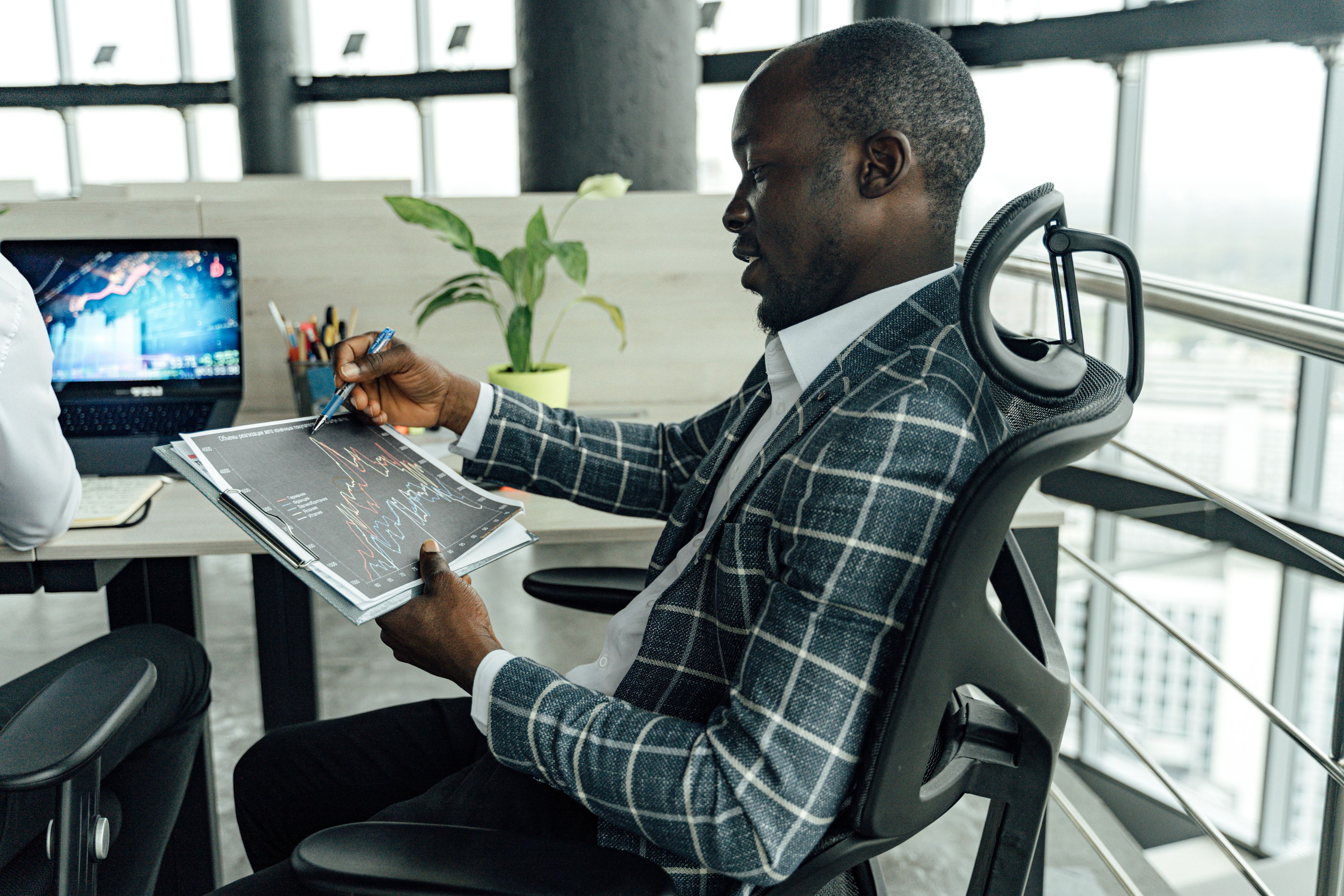 CAM investment professional at work