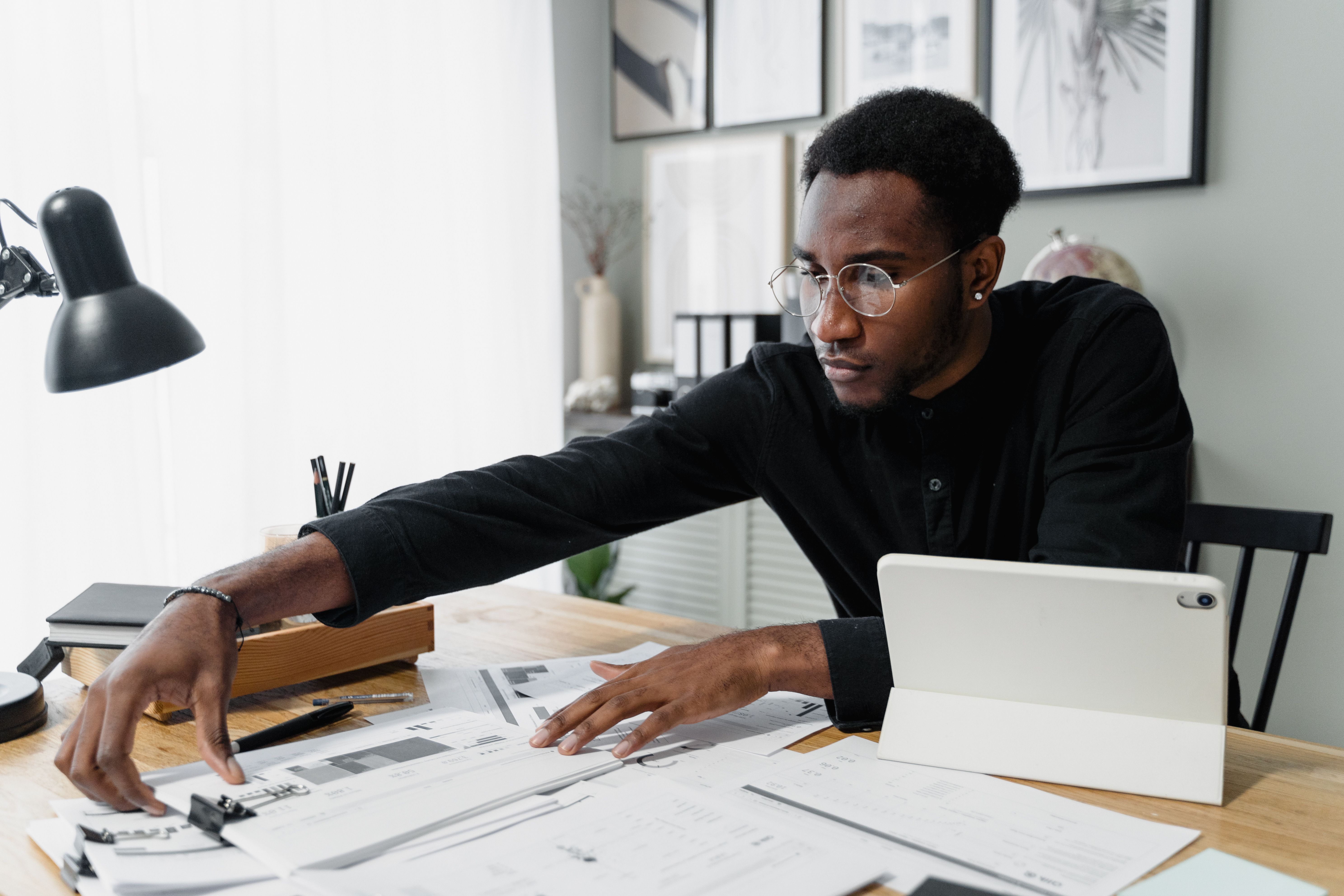 Investment professionals at work